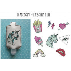 Stickserie ITH - Handgel Tasche Blanko & mit Motiven in 5 Varianten